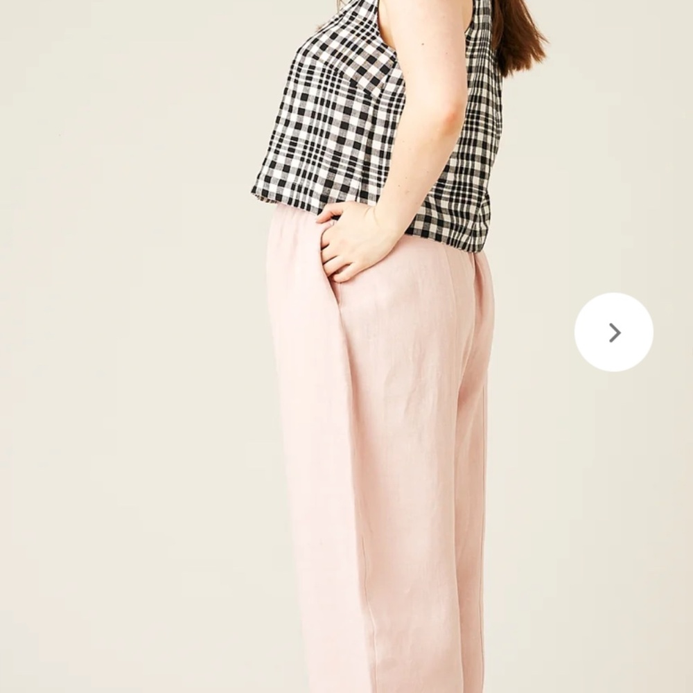Rose Linen Trousers - Picture 2 of 9